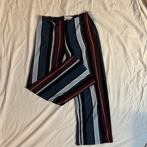 Urban outfitters blue and purple striped comfy pants with stretchy waistband. - Picture 3 of 4